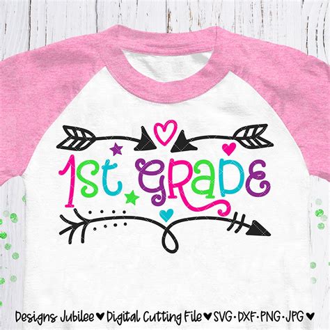 First Grade Svg First Grade Shirt Design Svg 1st Grade Svg Etsy