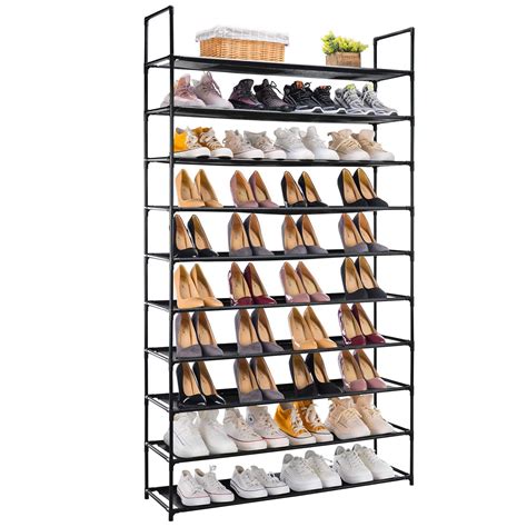 Buy Ibingo 10 Tiers Shoe Rack 50 Pairs Shoe Storage Organizer Shelves