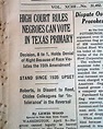 Smith v. Allwright decision... Texas Negroes.... - RareNewspapers.com