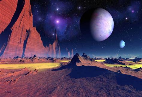 Stellar Vista Space Art Landscape By Dawid Michalczyk In 2020 Alien