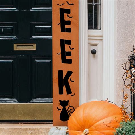 Reusable Vertical Eek Stencil Diy Halloween Sign Essential Stencil