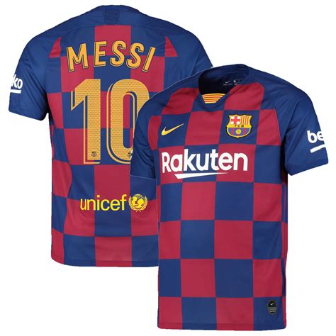 Nike Barcelona 2020 Home Boys Messi Jersey Soccer Plus