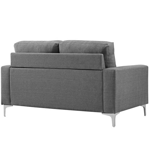 Allure Upholstered Sofa Gray Designdistrict