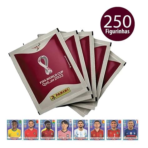 kit 250 figurinhas 50 pacotes copa do mundo qatar 2022 world cup panini