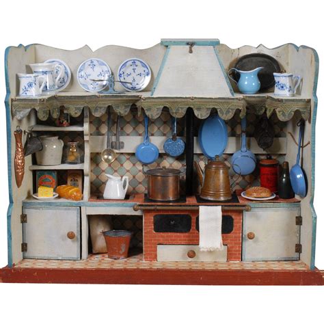 Wooden Dollhouse Kitchen | Wooden kitchen furniture, Miniature dollhouse furniture, Wooden dollhouse