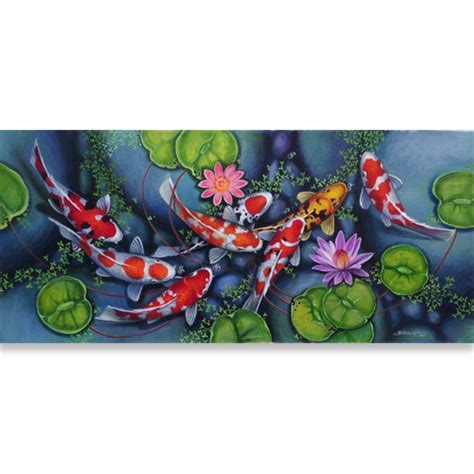 Best Original Koi Pond Art For Sale Royal Thai Art