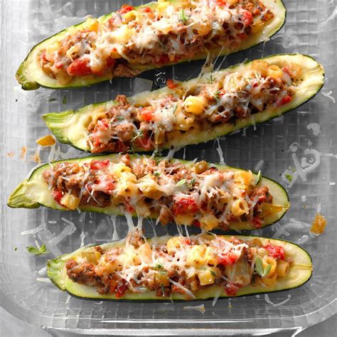 Garden Stuffed Zucchini Boats Recipe Taste Of Home