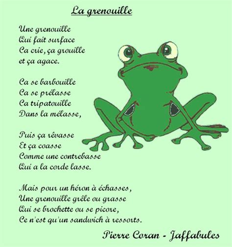poesie grenouille