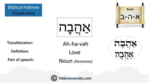How To Say Love In Hebrew Hebrewversity