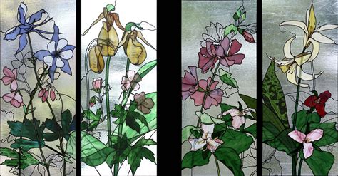 Wildflowers  5163×2699 Stained Glass Flowers Stained Glass Glass Art