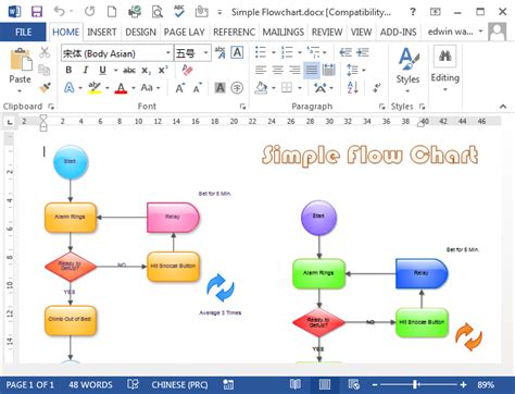 How To Make Flowchart In Microsoft Word Printable Templates
