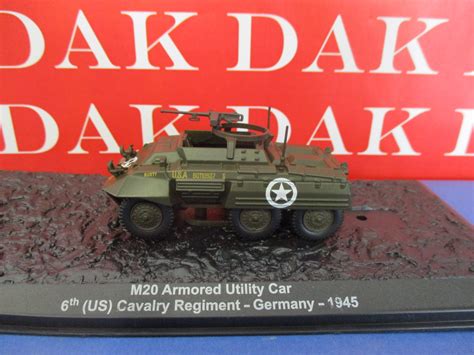 Die Cast 172 Modellino Tank Autoblindo Ford M20 6th Us Cavalry