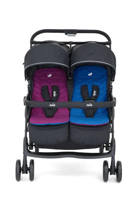 Joie Aire Twin Double Stroller Pink Blue