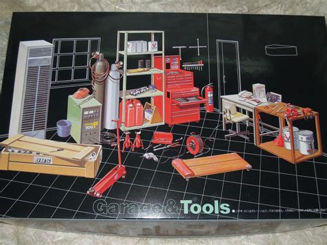 Fujimi 124 Repairing Tools Model Kit Used In Garage Garage House Not