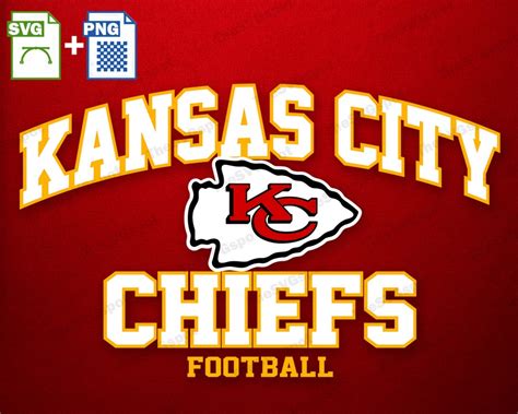 Kansas City Chiefs Football With Arrowhead Logo