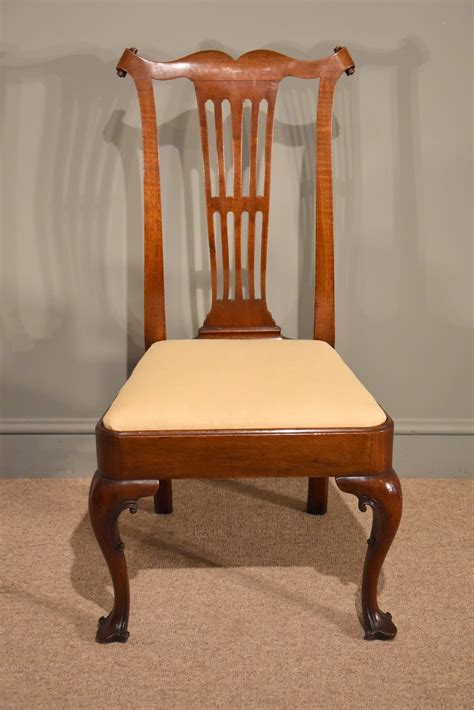 A Superb Set Of Six George Iii Walnut Dining Chair Antiques Atlas