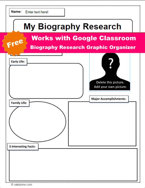 9 Biography Template For Kids Perfect Template Ideas