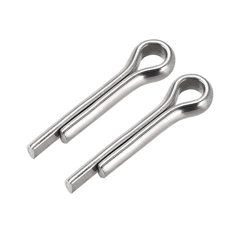 Split Cotter Pin 6mm X 30mm 304 Stainless Steel 2 Prongs Silver Tone