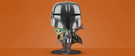 The Mandalorian In Beskar Armor And The Child Baby Yoda Goes 10 Inch