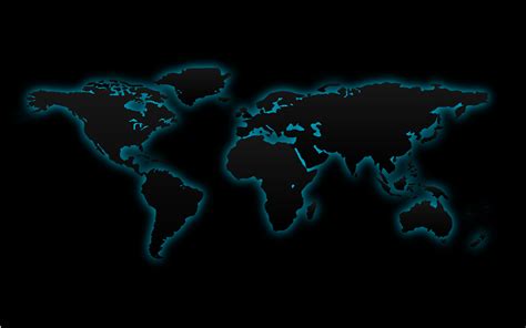 Black World Map Backgrounds Wallpaper Cave