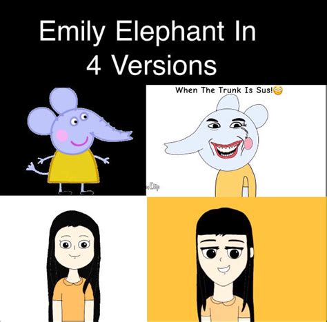 Emily Elephant In 4 Versions By Masaimbooffcial On Deviantart