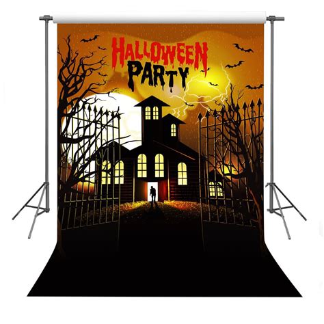 Mohome Polyster Photo Background 5x7ft Haunted House Photography