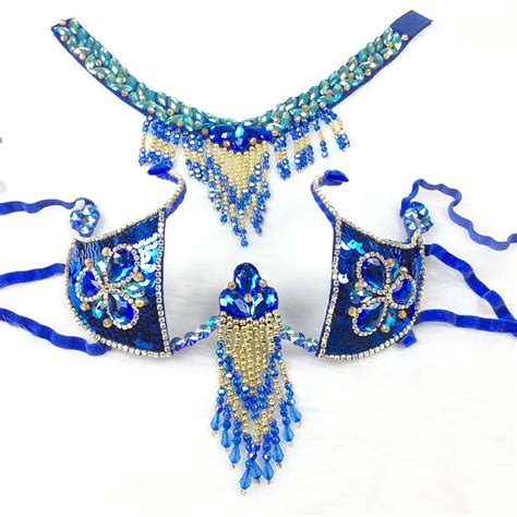 sexy samba carnival costumes handmade beaded braandthong set women outfit belly dance clothes