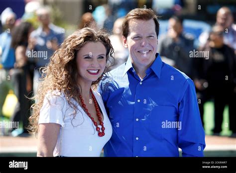 Cast Member Jeff Dunham R And His Wife Audrey Murdick Pose At The