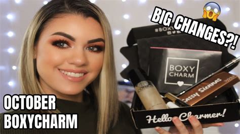 OCTOBER 2019 BOXYCHARM UNBOXING TRY ON BIG CHANGES YouTube