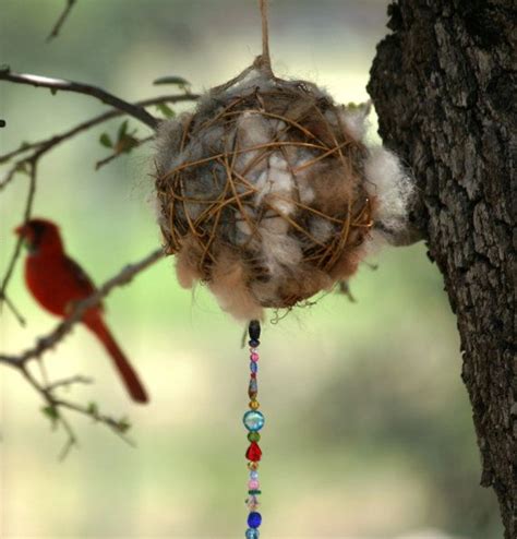 Alpaca Fiber Filled Bird Nesting Ball Individually And Artistically