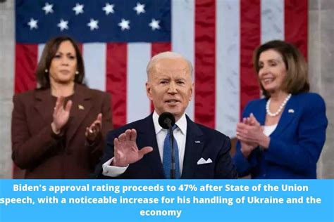 Bidens Approval Rating Proceeds To 47 After State Of The Union Speech
