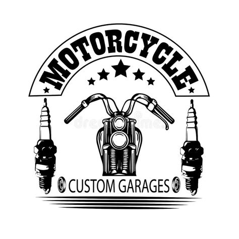 Trendy Vintage Motorcycle Logo In Vector Format Stock Vector