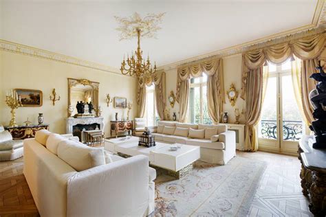 Abstract art, graphic ottomans and leopard pillows add color and. 20+ Living Room Curtain Designs, Decorating Ideas | Design ...