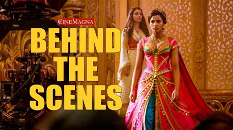 Aladdin Movie Behind The Scenes Will Smith Naomi Scott Mena Massoud Youtube
