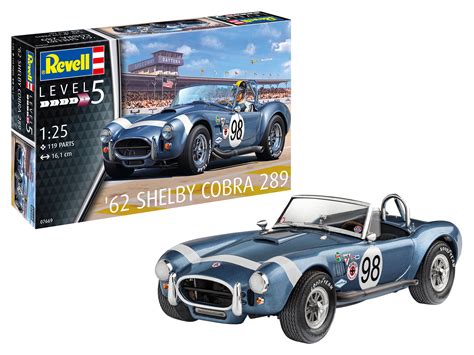 Revell 1962 Shelby Cobra 289 125 Scale And Sunny 289427 Motorsport