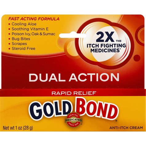 Gold Bond Rapid Relief Anti Itch Cream 1 Oz