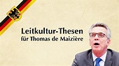 Die Leitkultur-Thesen für Thomas de Maizière | NDR.de - Fernsehen ...