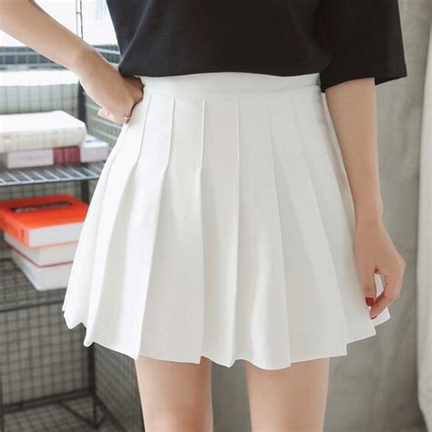 new spring high waist ball pleated skirts harajuku denim skirts solid a line sailor skirt plus