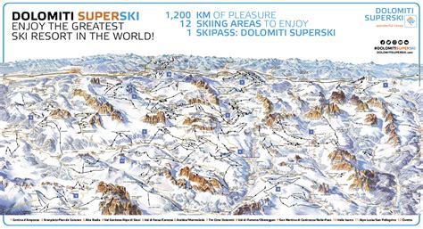 Dolomiti Superski Ski Map Free Download