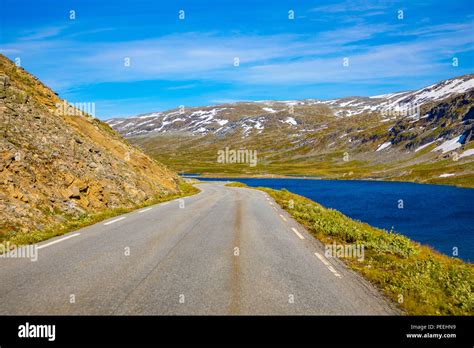 Road Next To Lake Djupvatnet To Mount Dalsnibba Norway Stock Photo Alamy