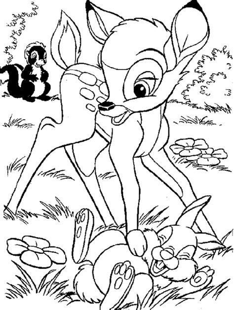 Valentine's day printable coloring pages. Free Printable Bambi Coloring Pages For Kids