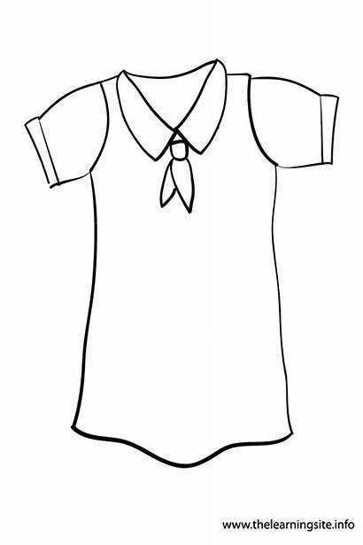 Coloring Uniform Clothes Template Outline Drawings Templates