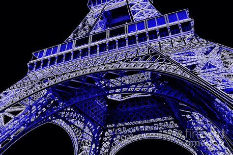 Electric Blue Eiffel Tower Photograph By Carol Groenen Fine Art America