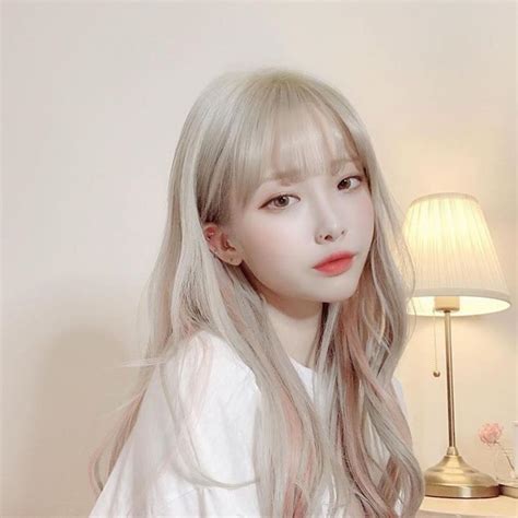Pin By Degenerate On Kawaii Hairstyle Blonde Hair Korean Blonde Hair