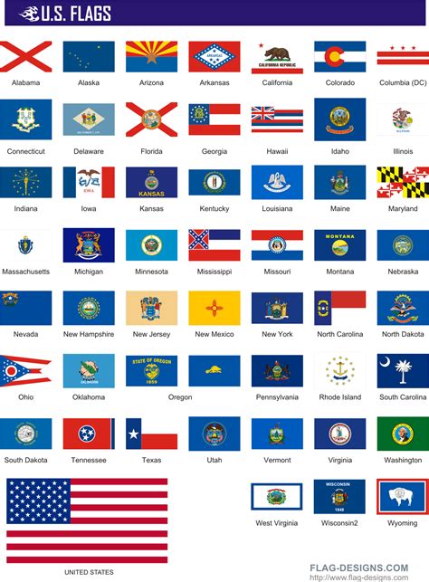 State Flags 50 Us Flags Vector Clipart Vector Images United