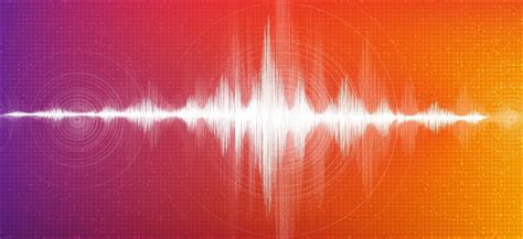 Digital Sound Wave On Colorful Backgroundtechnology And Earthquake
