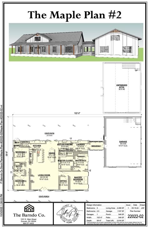 X Barndominium Floor Plans With Shop The Maple Plan Barn