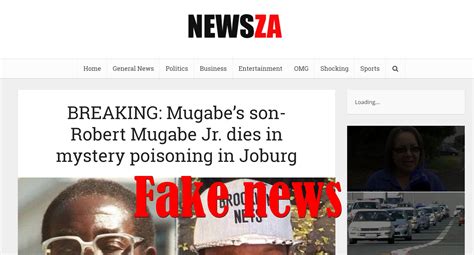 Fake News Robert Mugabes Son Did Not Die In Mystery Poisoning In