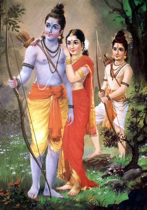 Lord Rama Sita Ma With Lakshmana In 2020 Lord
