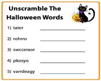 halloween worksheets